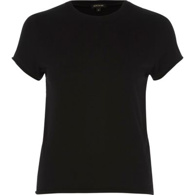 Black slim fit T-shirt